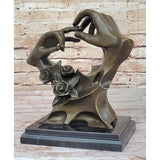 Engagement Proposal Hands Bronze Sculpture Statue Romance Wedding Anniversary Gift