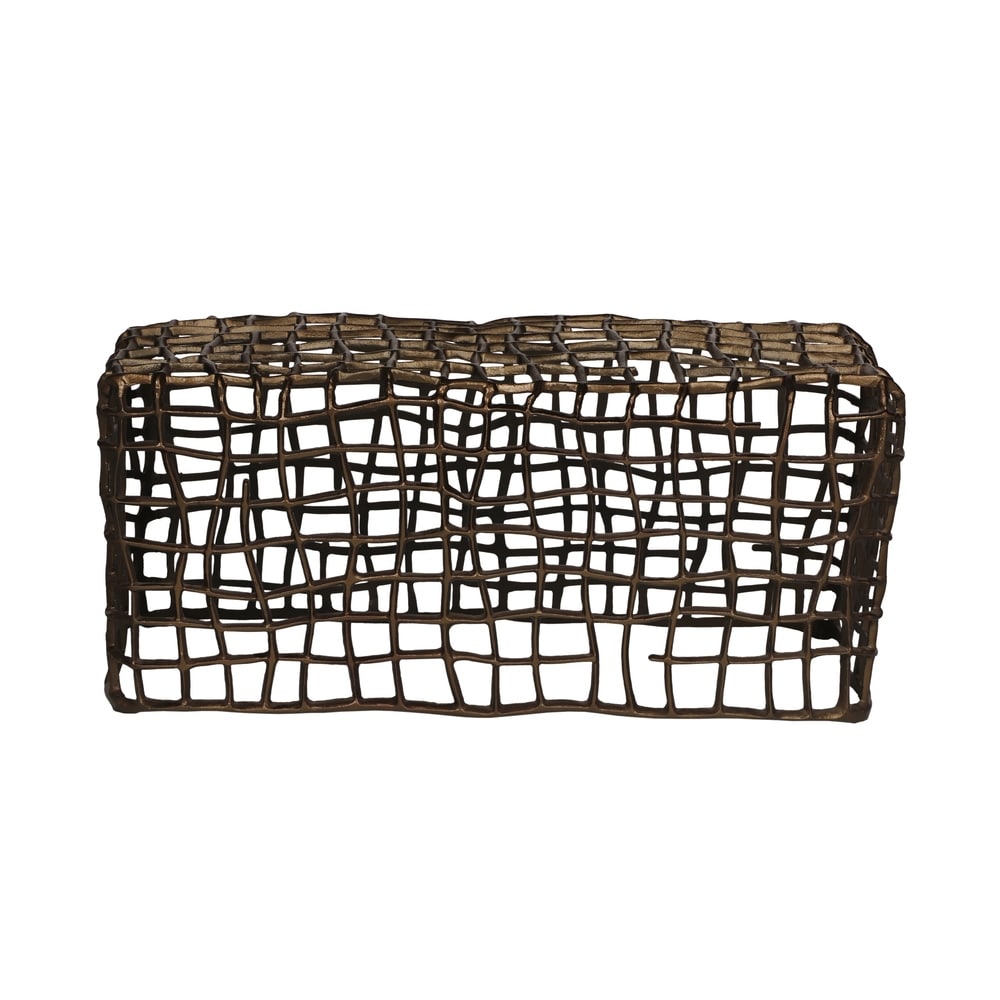 Engel Contemporary Handcrafted Aluminum Bench by Christopher Knight Home