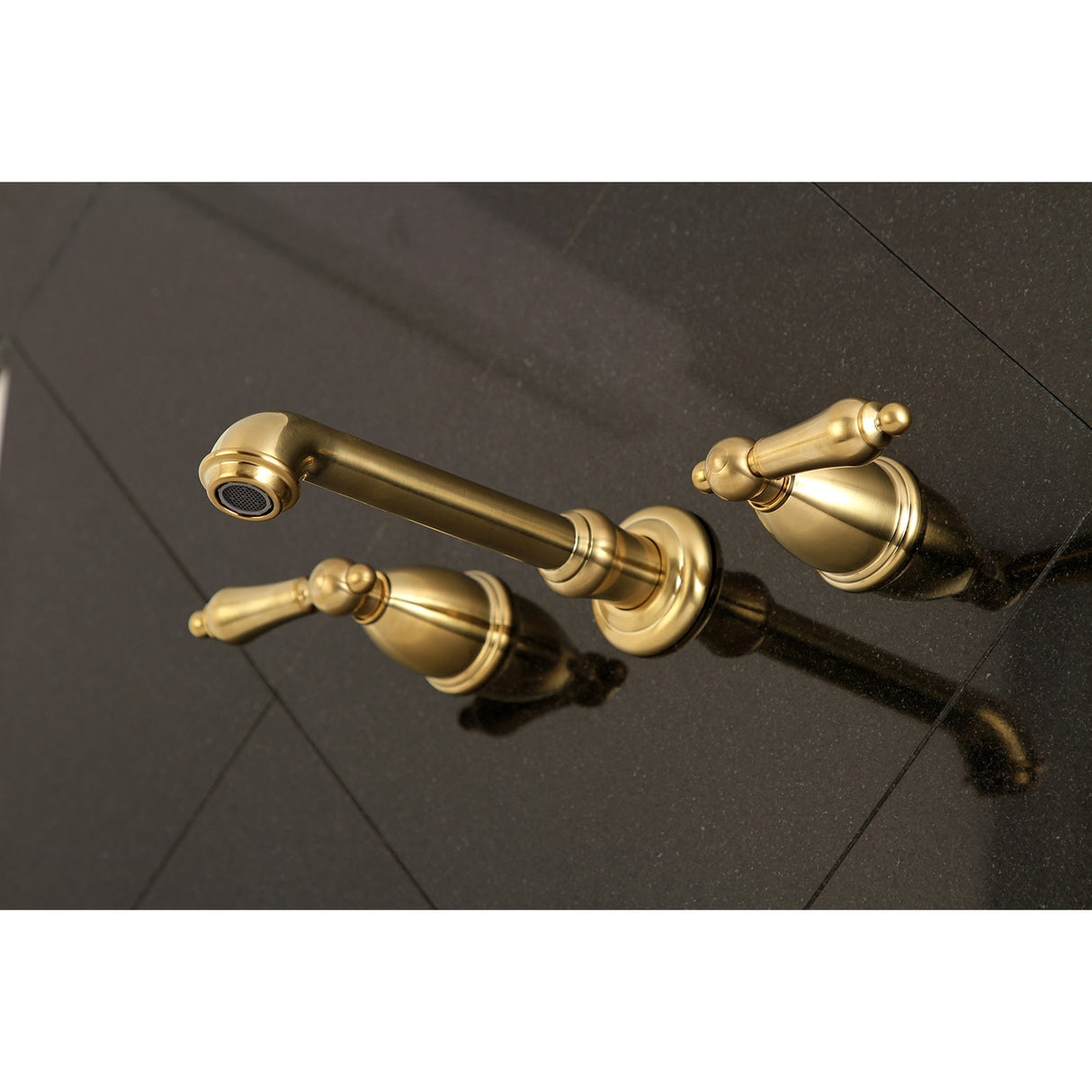 Kingston Brass English Country 3-Hole Wall Mount Roman Tub Faucet