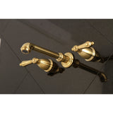 Kingston Brass English Country 3-Hole Wall Mount Roman Tub Faucet