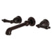 Kingston Brass English Country 3-Hole Wall Mount Roman Tub Faucet