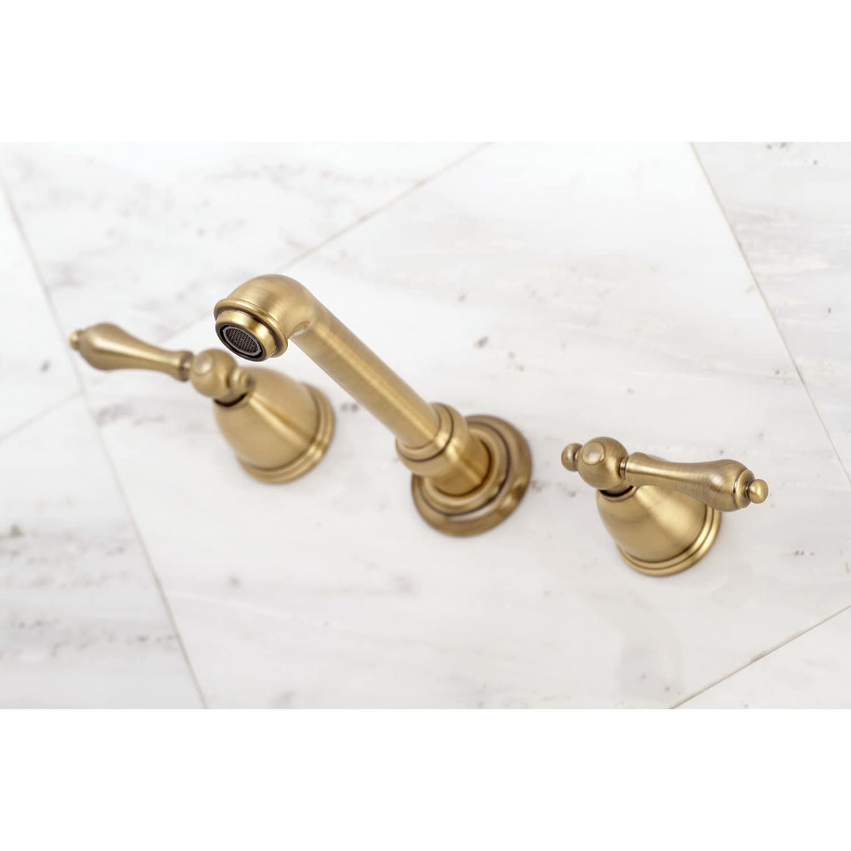 Kingston Brass English Country 3-Hole Wall Mount Roman Tub Faucet