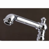 Kingston Brass English Country Bridge Kitchen Faucet with Sprayer