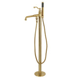 Kingston Brass English Country Freestanding Tub Faucet with Hand Shower