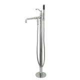Kingston Brass English Country Freestanding Tub Faucet with Hand Shower