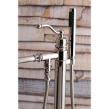 Kingston Brass English Country Freestanding Tub Faucet with Hand Shower