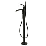 Kingston Brass English Country Freestanding Tub Faucet with Hand Shower