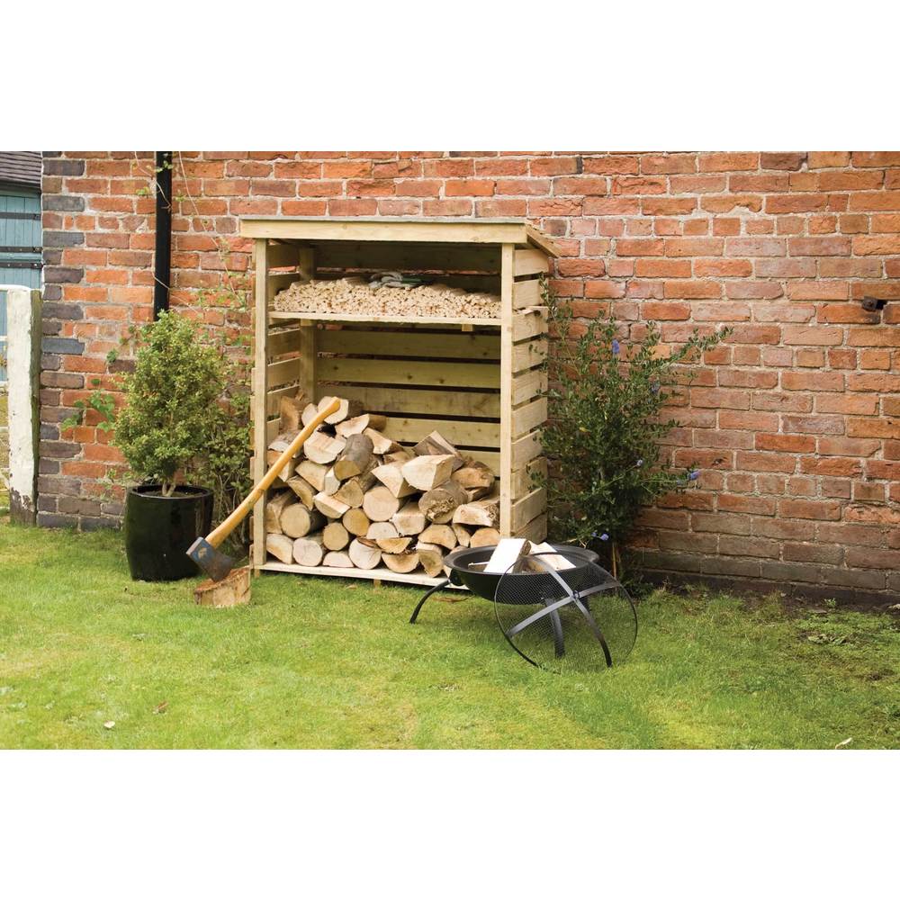 English Garden Firewood Storage Shed