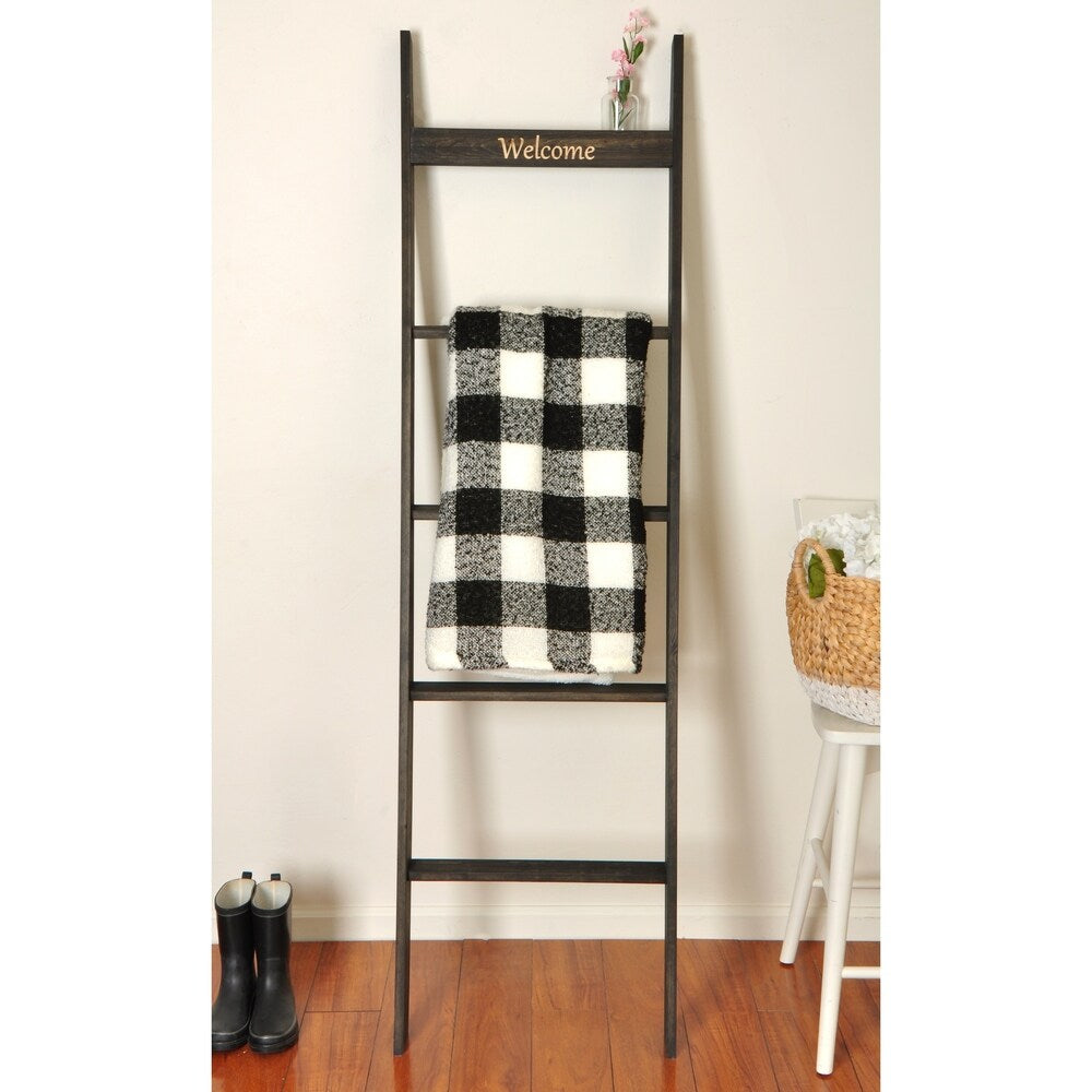Engraved 6ft Decorative Blanket Ladder - 20 x 72