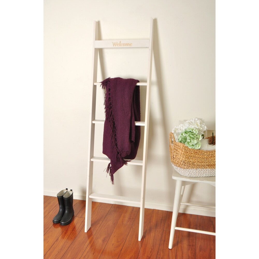 Engraved 6ft Decorative Blanket Ladder - 20 x 72