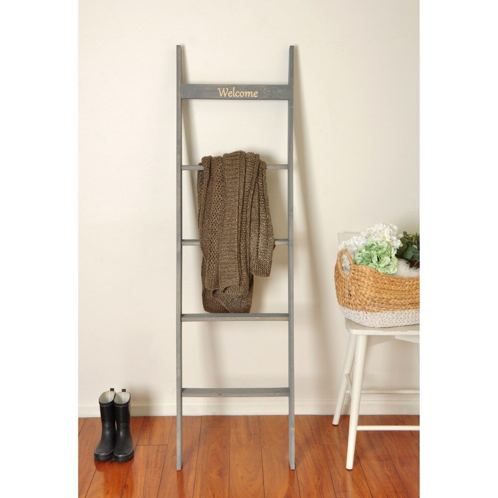 Engraved 6ft Decorative Blanket Ladder - 20 x 72