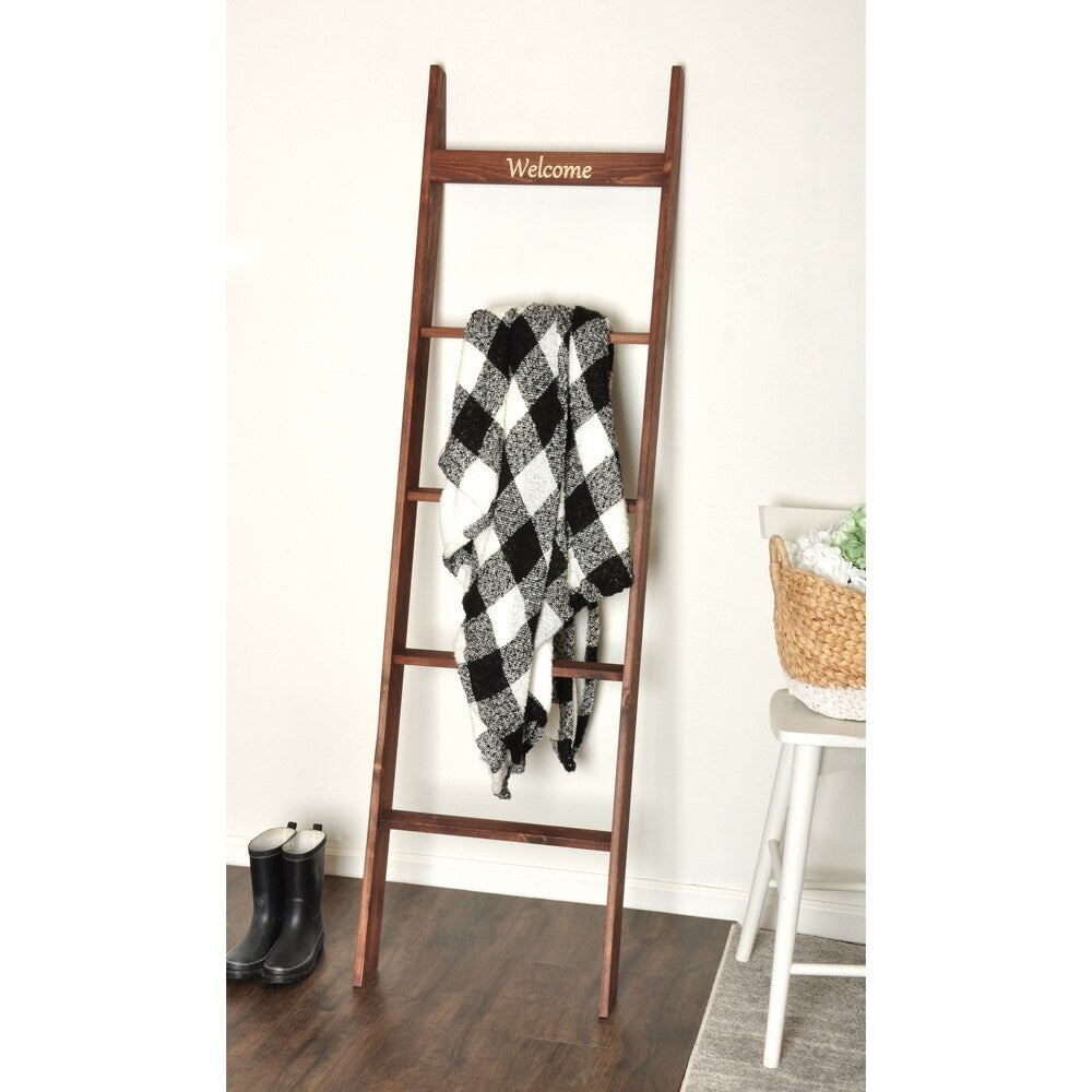 Engraved 6ft Decorative Blanket Ladder - 20 x 72