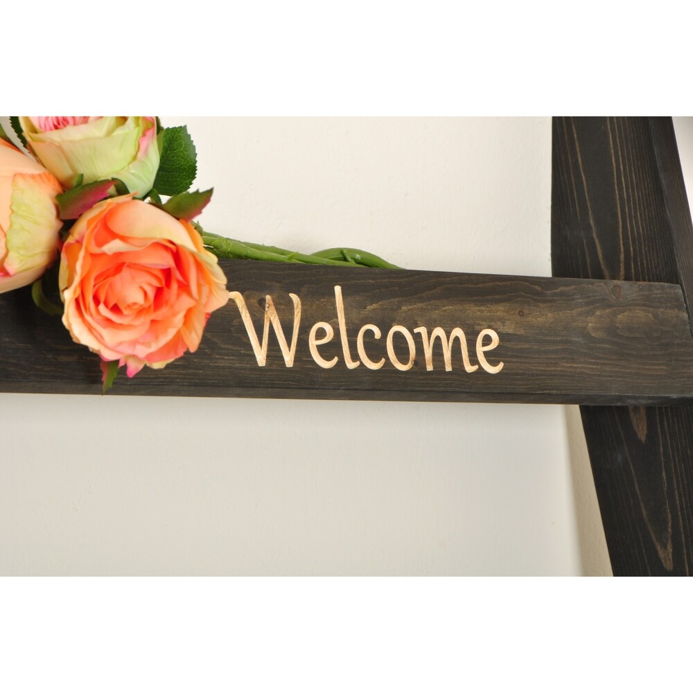 Engraved 6ft Decorative Blanket Ladder - 20 x 72