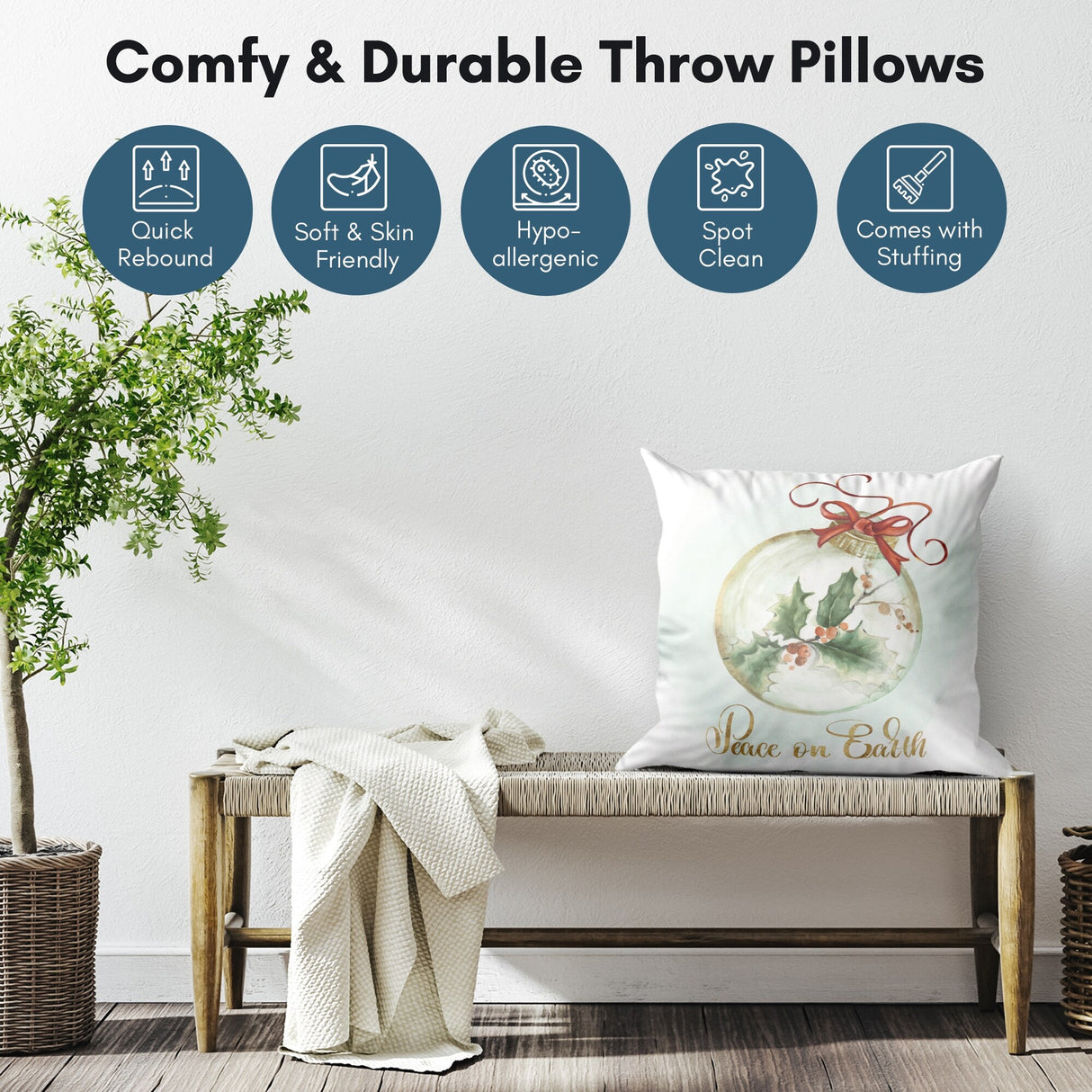 Enjoy The Magic by PI Holiday Collection - Decorative Throw Pillow