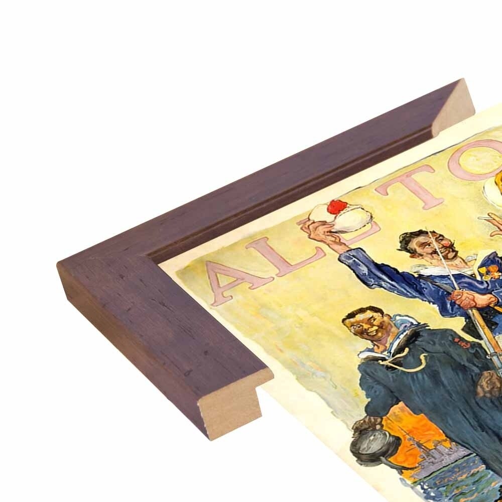 Enlist In The Navy-VINAPP122772 Framed Print 14.25"x20" by Vintage Apple Collection
