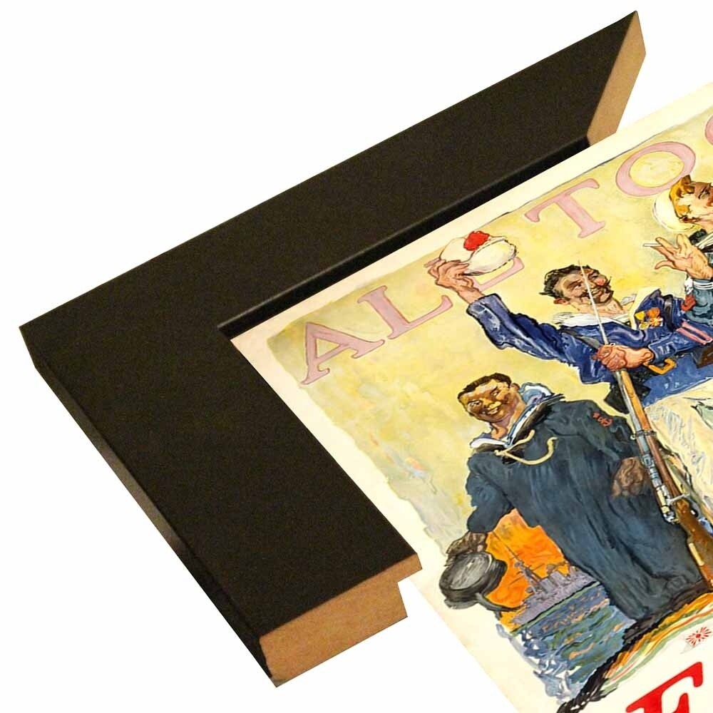 Enlist In The Navy-VINAPP122772 Framed Print 14.25"x20" by Vintage Apple Collection