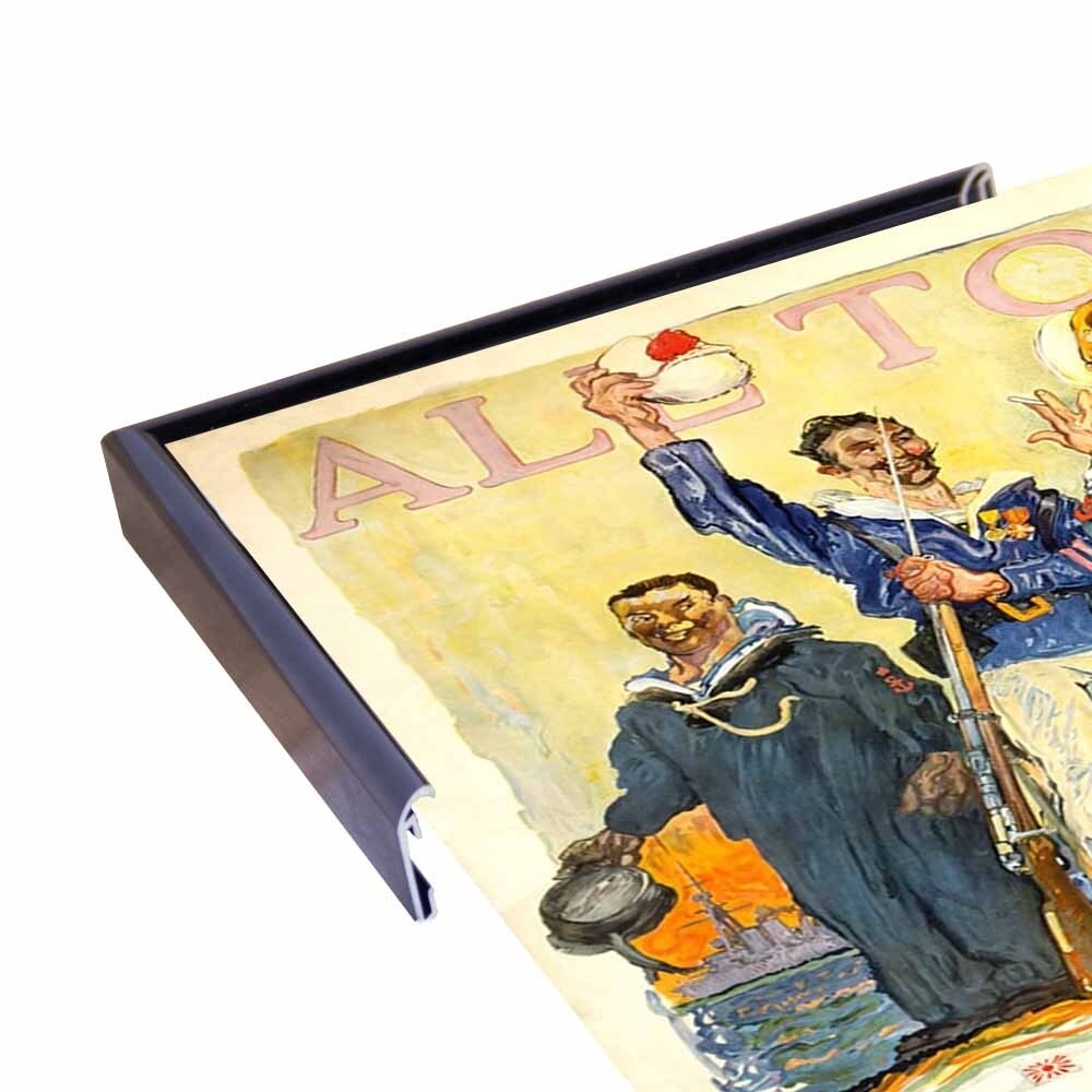 Enlist In The Navy-VINAPP122772 Framed Print 14.25"x20" by Vintage Apple Collection