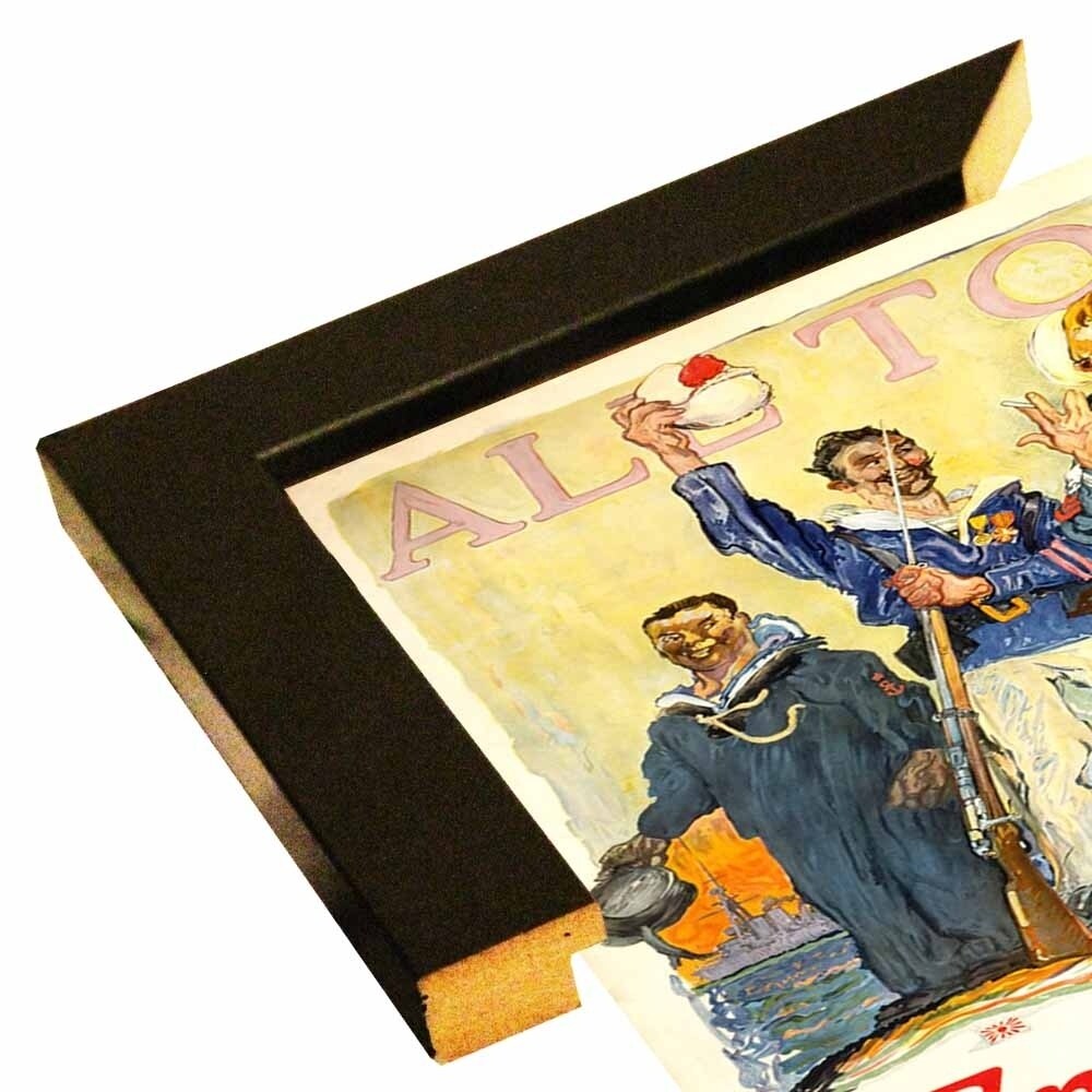Enlist In The Navy-VINAPP122772 Framed Print 14.25"x20" by Vintage Apple Collection