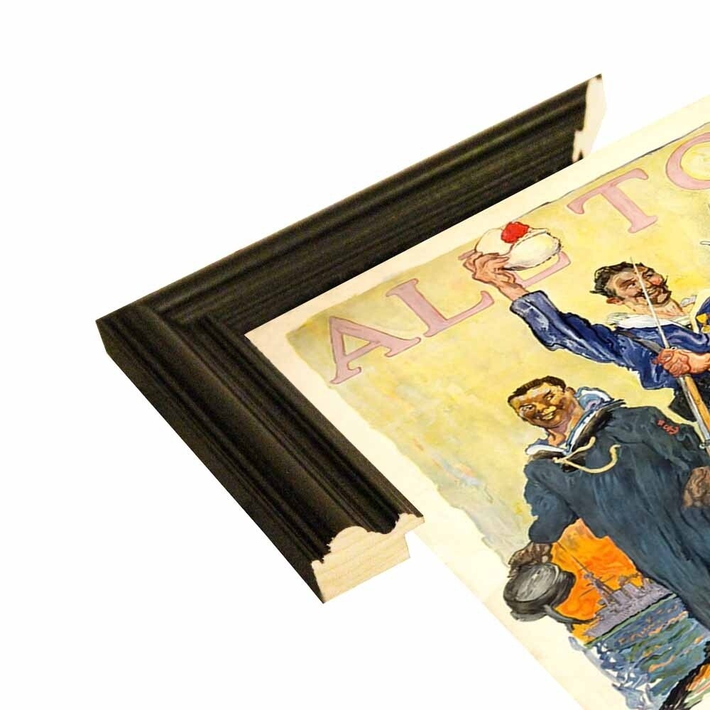 Enlist In The Navy-VINAPP122772 Framed Print 14.25"x20" by Vintage Apple Collection