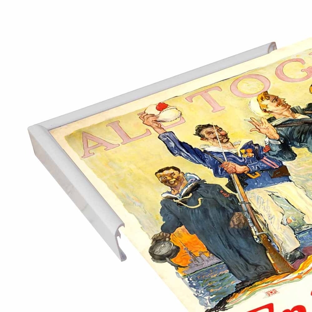 Enlist In The Navy-VINAPP122772 Framed Print 14.25"x20" by Vintage Apple Collection