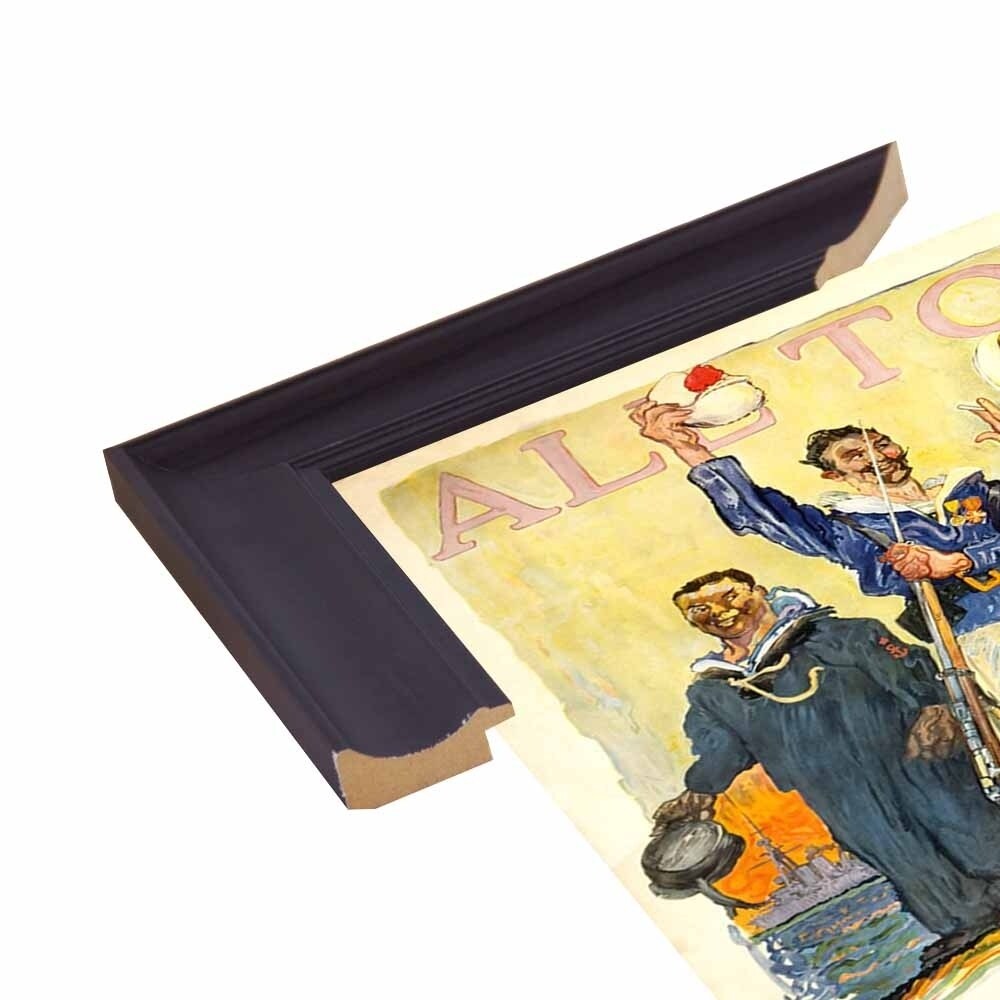 Enlist In The Navy-VINAPP122772 Framed Print 14.25"x20" by Vintage Apple Collection
