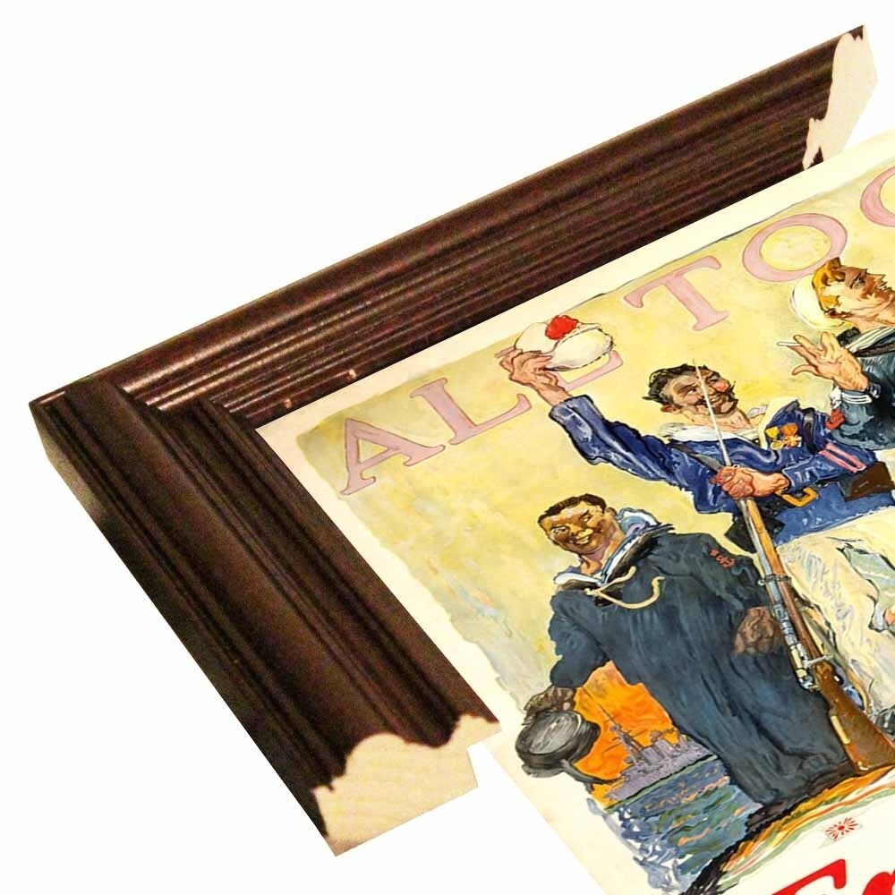 Enlist In The Navy-VINAPP122772 Framed Print 14.25"x20" by Vintage Apple Collection