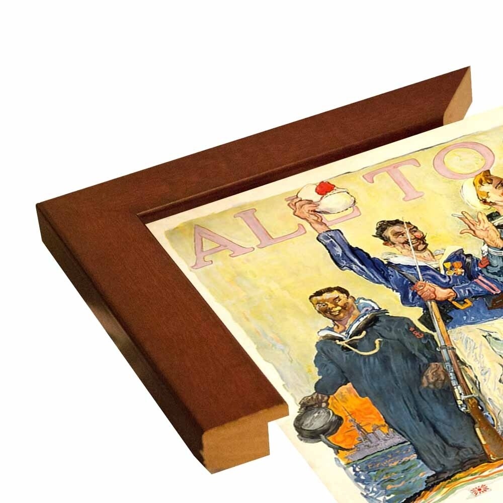 Enlist In The Navy-VINAPP122772 Framed Print 14.25"x20" by Vintage Apple Collection