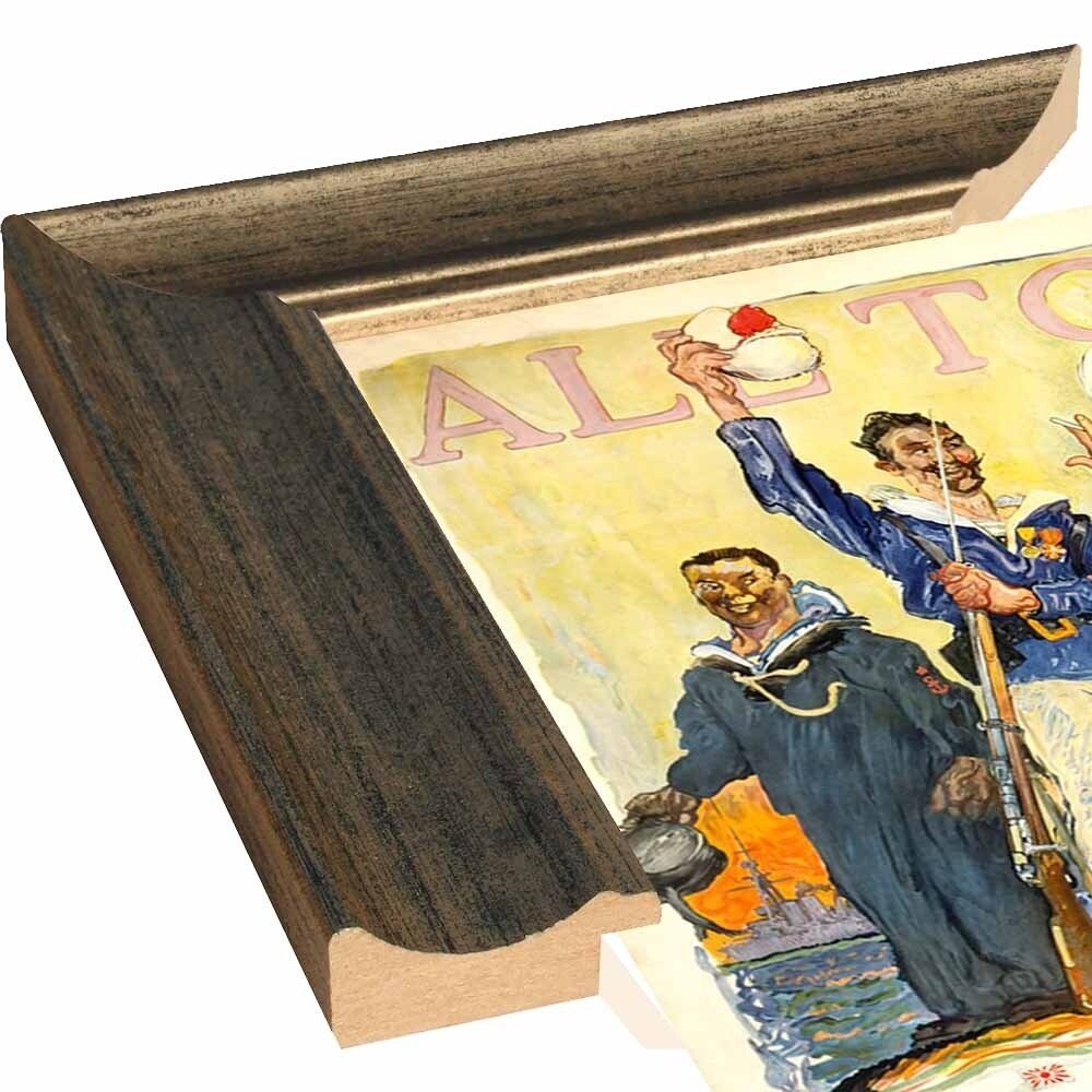 Enlist In The Navy-VINAPP122772 Framed Print 14.25"x20" by Vintage Apple Collection