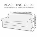 Enova Home 2-Seater Couch Covers Durable Rhombus Jacquard Polyester Spandex Fabric Box Cushion Loveseat Sofa Slipcover