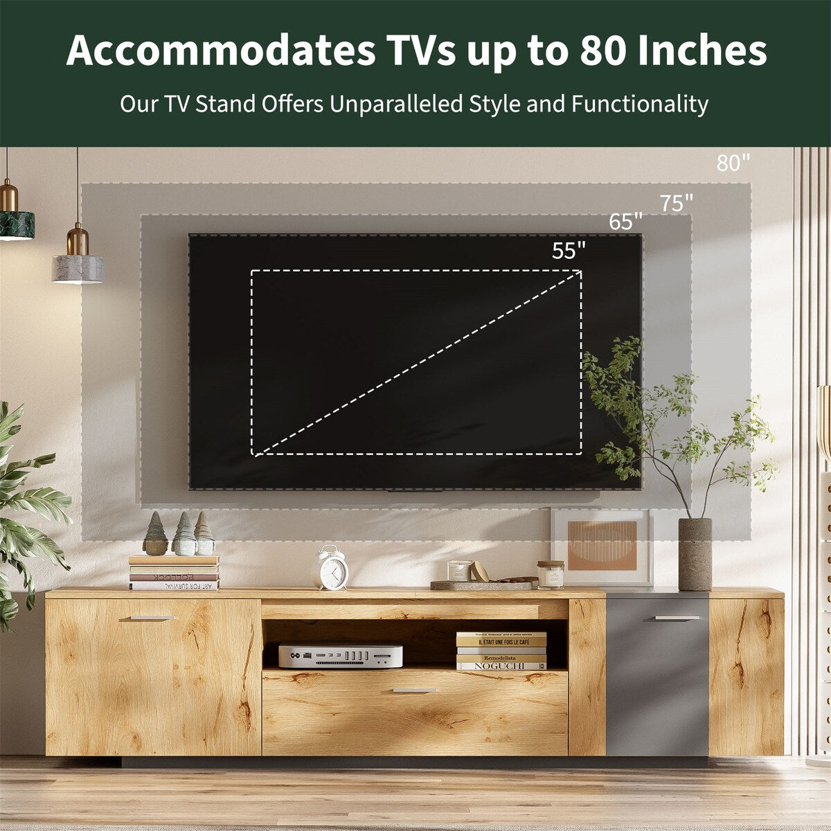 Entertainment Center for TVs up to 80''