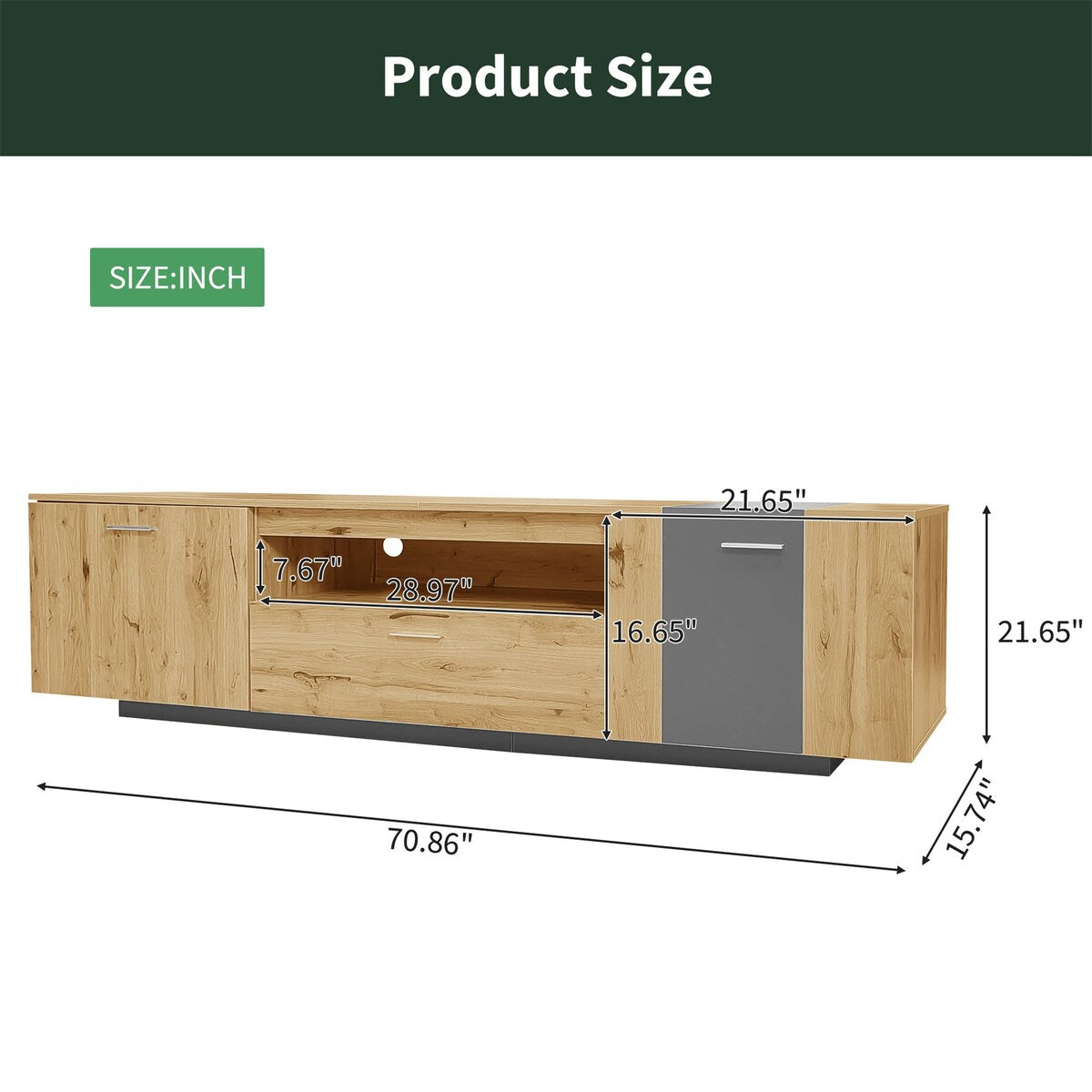 Entertainment Center for TVs up to 80''