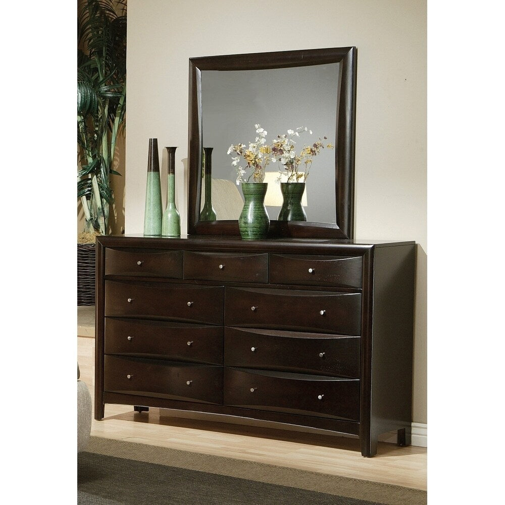 Entrepreneur Black and Cappuccino 6-piece Storage Bedroom Set