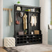 Entryway Bench 60" Wide Hall Tree with Ample Storage Space