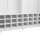 Entryway Bench 60" Wide Hall Tree with Ample Storage Space