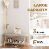 Entryway Bench - 13.3"D x 32.8"W x 64.5"H