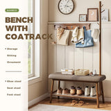 Entryway Bench - 13.3"D x 32.8"W x 64.5"H