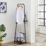 Entryway Coat Rack Triangular Metal Mesh storage Shelf