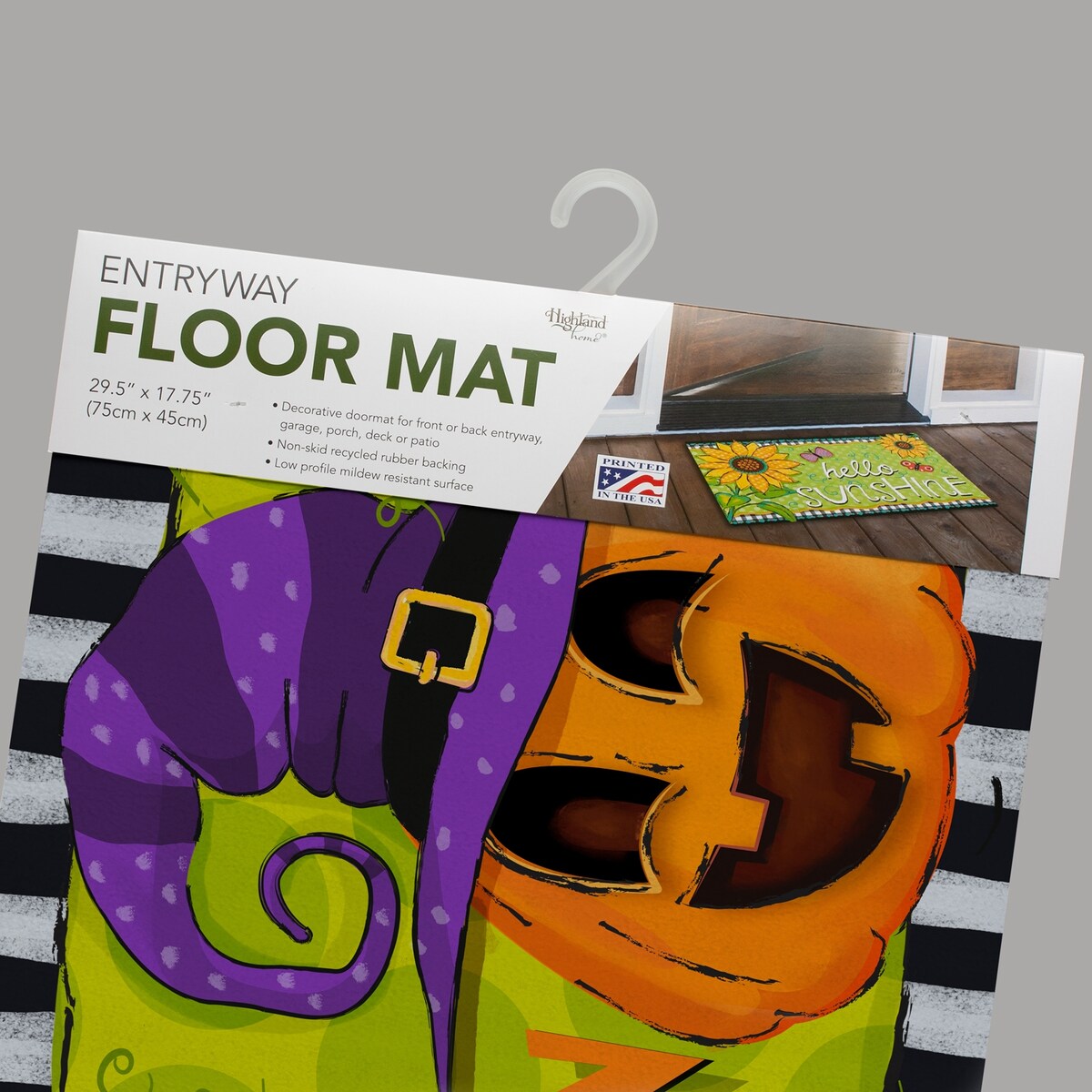 Entryway Floor Mat 29.5" x 17.75" - Happy Halloween - 29.375-17.75x.0256