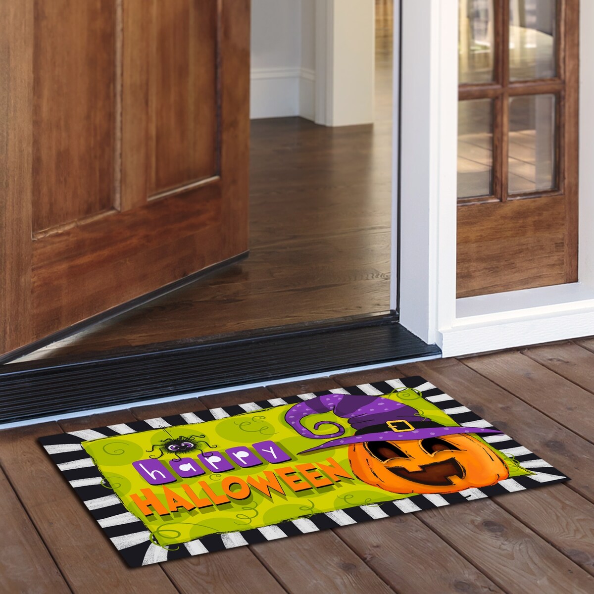 Entryway Floor Mat 29.5" x 17.75" - Happy Halloween - 29.375-17.75x.0256