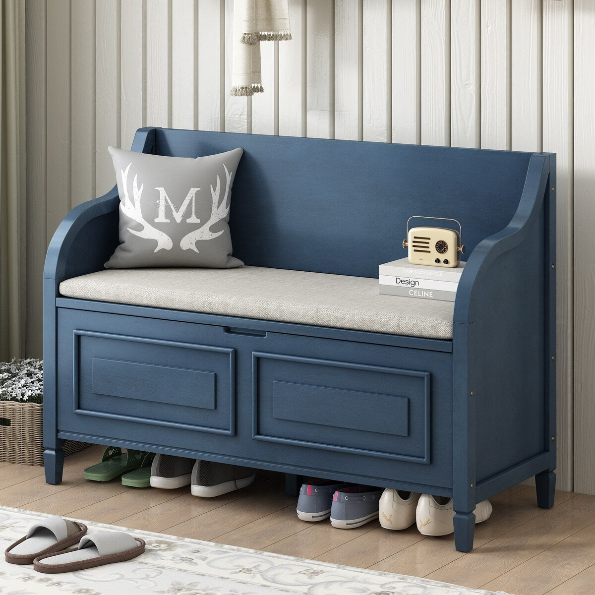 Entryway Multifunctional Storage Bench