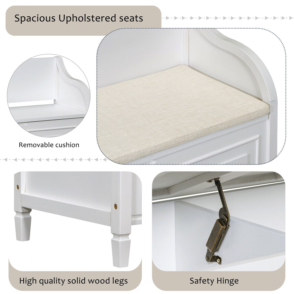 Entryway Multifunctional Storage Bench