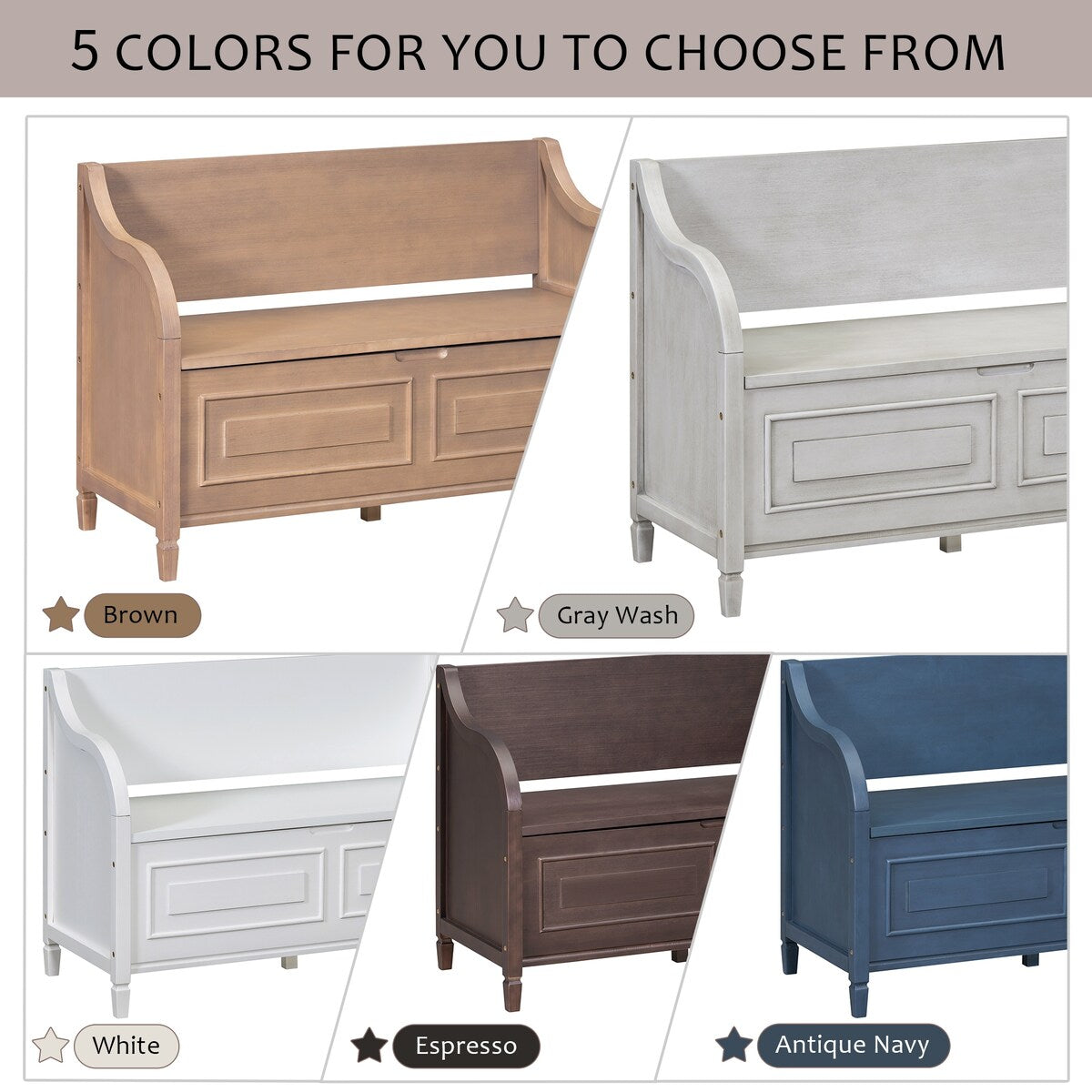 Entryway Multifunctional Storage Bench