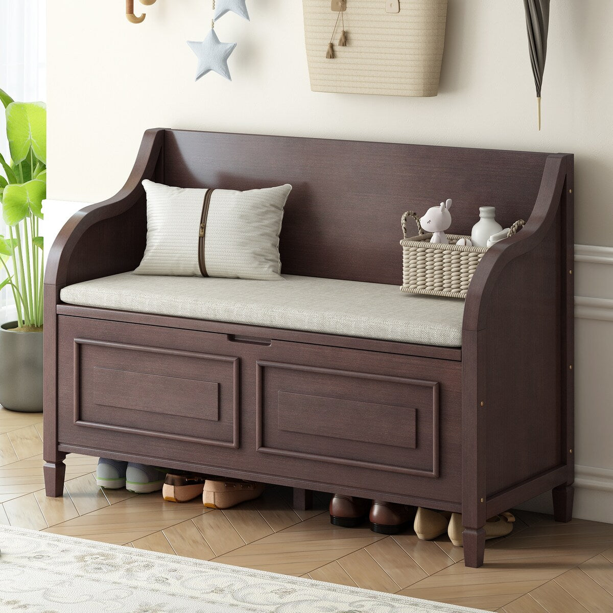 Entryway Multifunctional Storage Bench