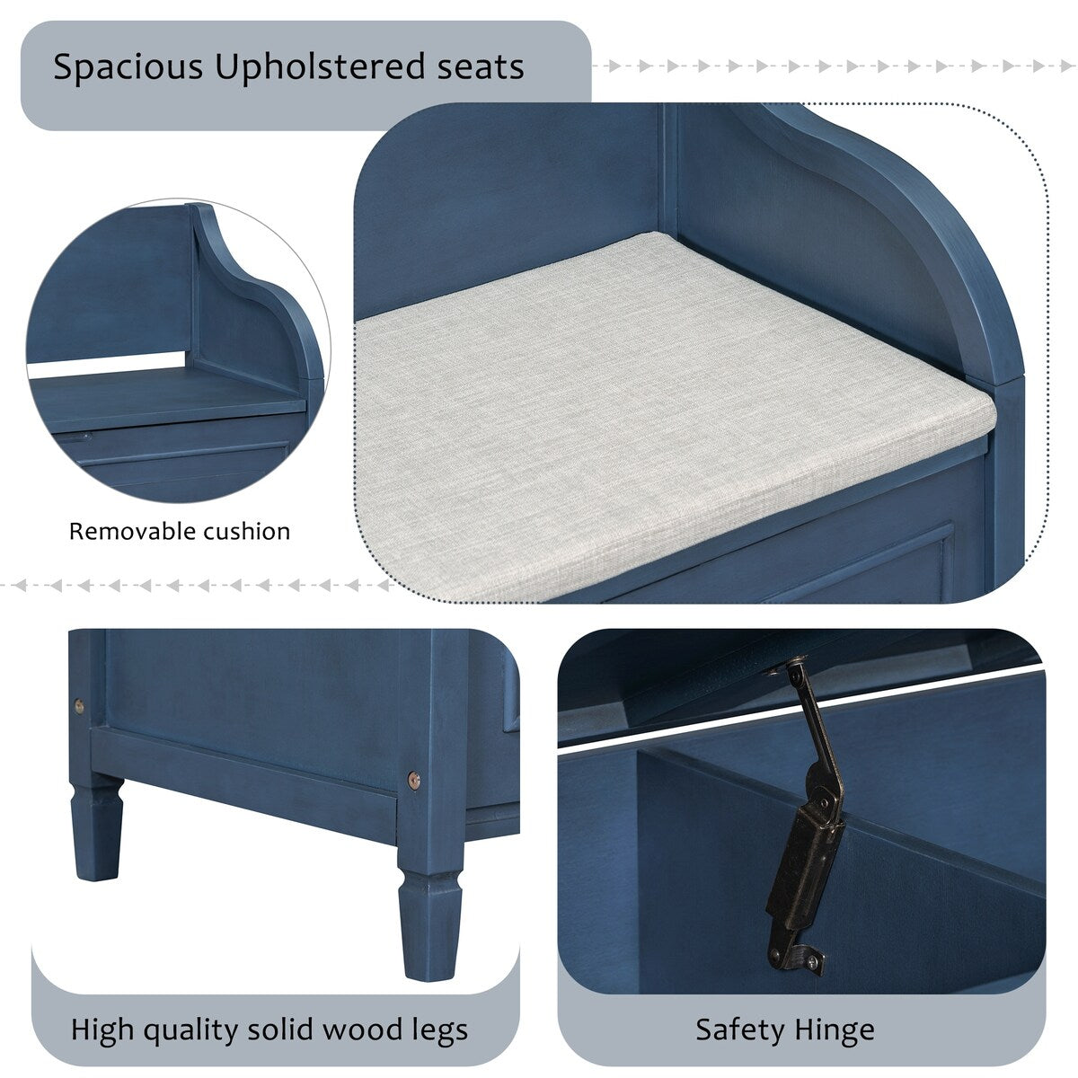 Entryway Multifunctional Storage Bench