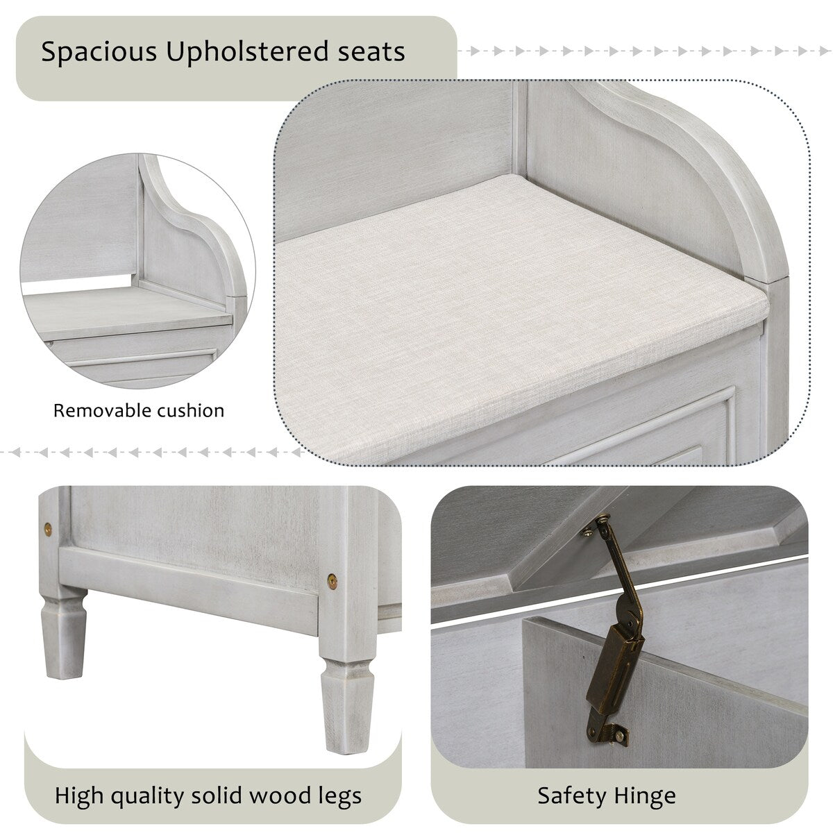 Entryway Multifunctional Storage Bench