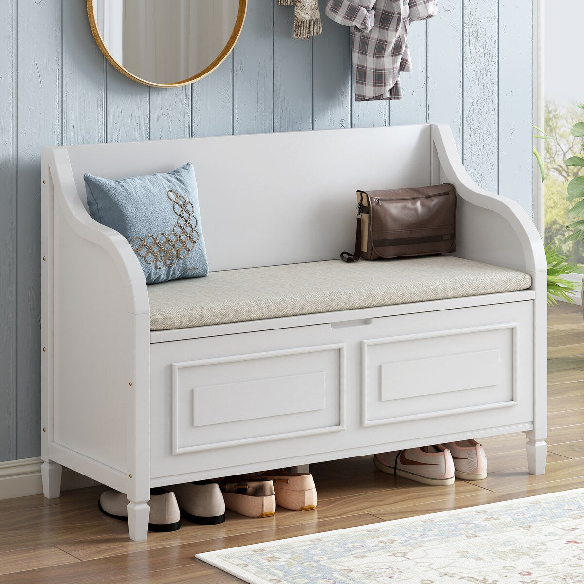Entryway Multifunctional Storage Bench