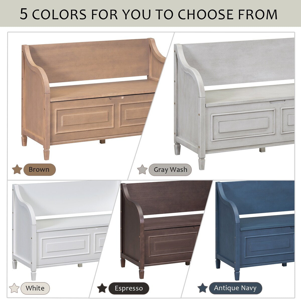 Entryway Multifunctional Storage Bench