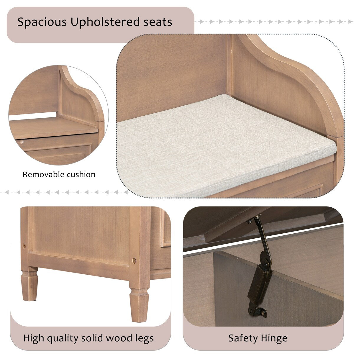 Entryway Multifunctional Storage Bench