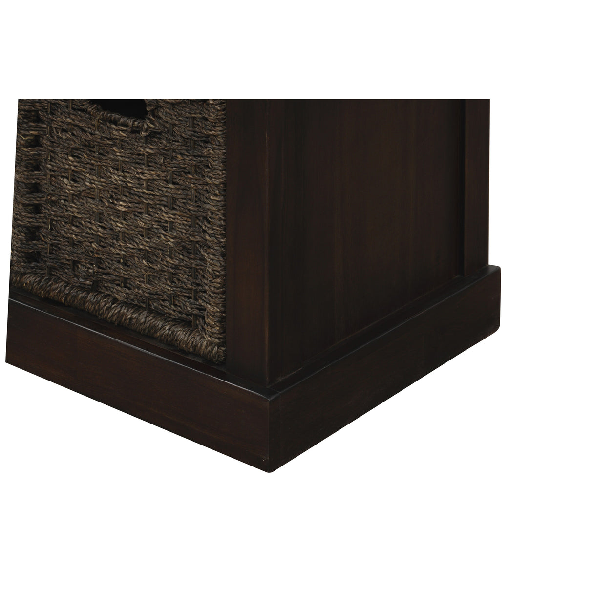 Nestfair Entryway Storage Bench with Cushion and Basket