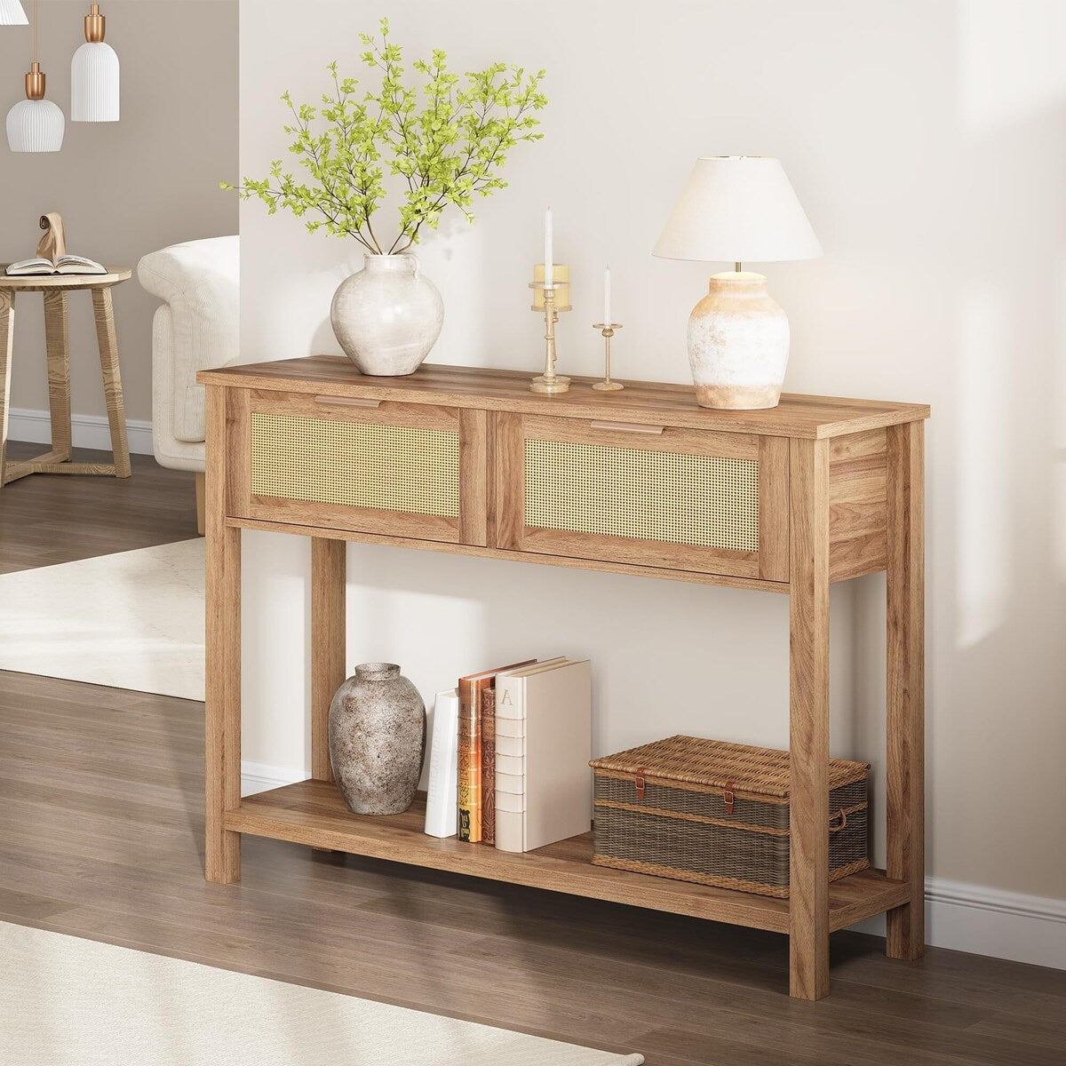 Entryway Table with 2 Drawers